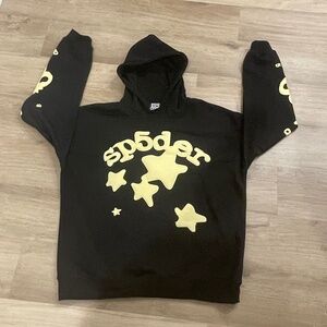 Sp5der Beluga Hoodie – Black & White – Size XL 🕷️ Authentic Sp5der Beluga hood